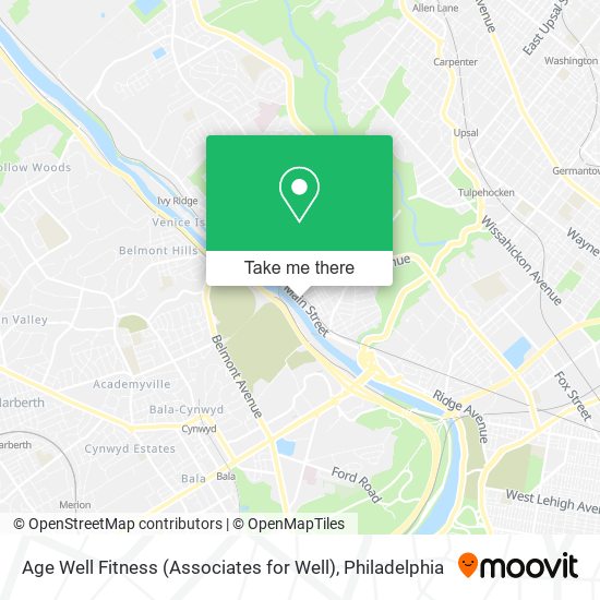 Age Well Fitness (Associates for Well) map