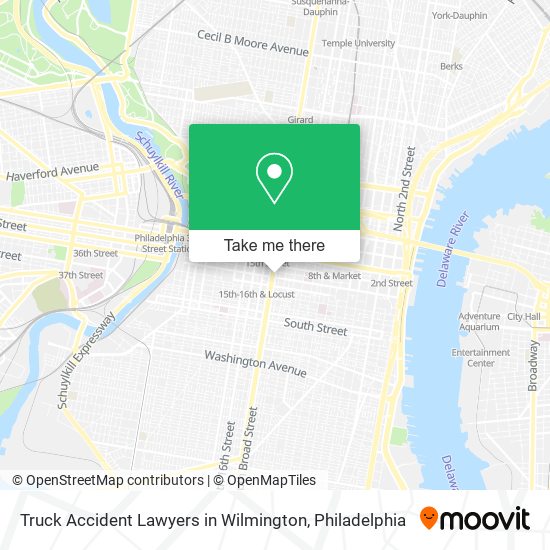 Mapa de Truck Accident Lawyers in Wilmington