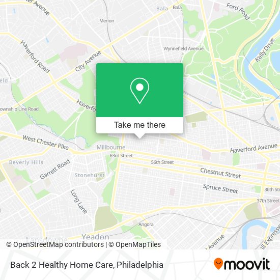 Back 2 Healthy Home Care map