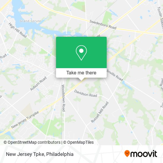 Mapa de New Jersey Tpke