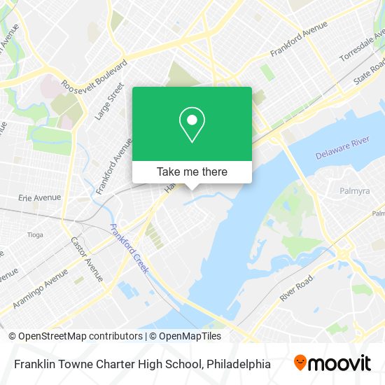 Mapa de Franklin Towne Charter High School