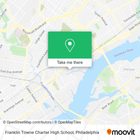 Franklin Towne Charter High School map