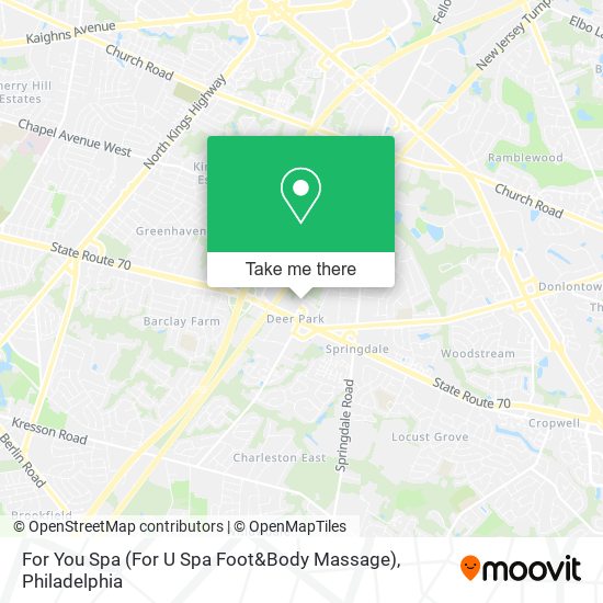 Mapa de For You Spa (For U Spa Foot&Body Massage)