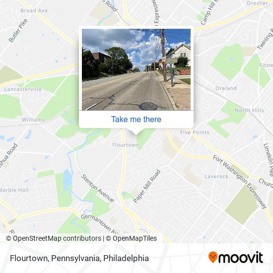 Mapa de Flourtown, Pennsylvania