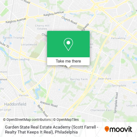 Mapa de Garden State Real Estate Academy (Scott Farrell - Realty That Keeps It Real)