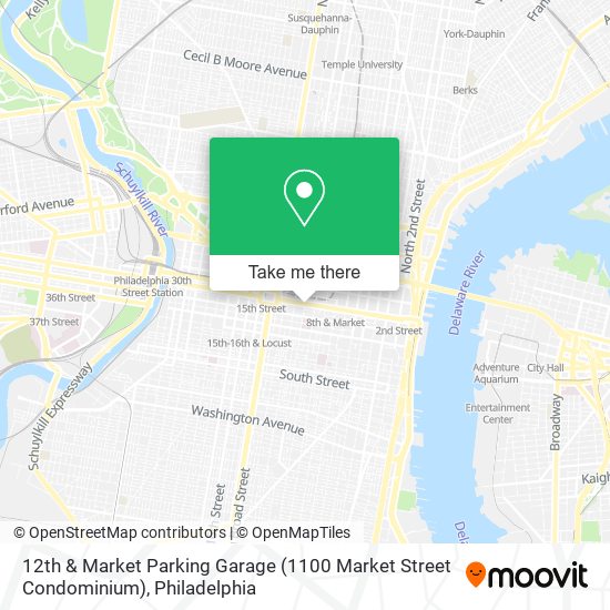 12th & Market Parking Garage (1100 Market Street Condominium) map