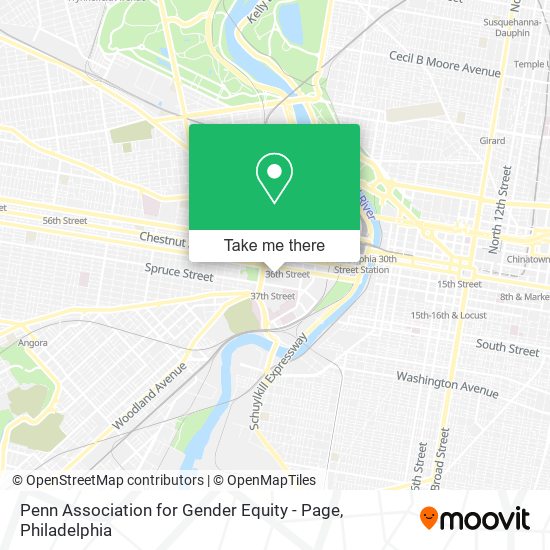 Mapa de Penn Association for Gender Equity - Page