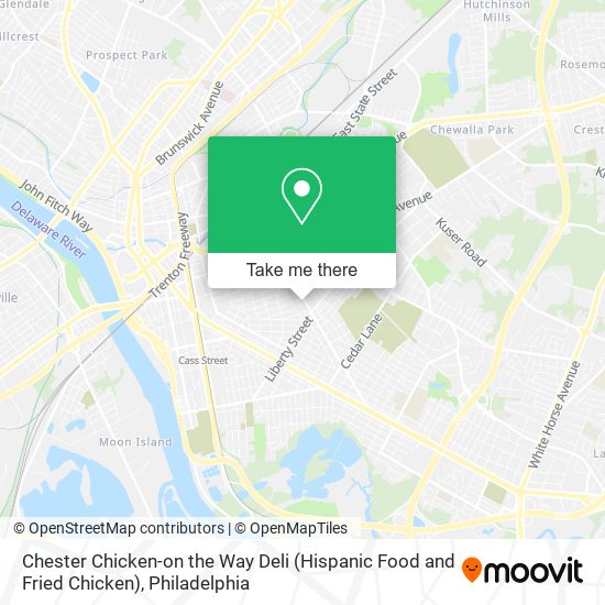 Mapa de Chester Chicken-on the Way Deli (Hispanic Food and Fried Chicken)