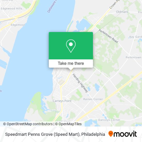 Speedmart Penns Grove (Speed Mart) map