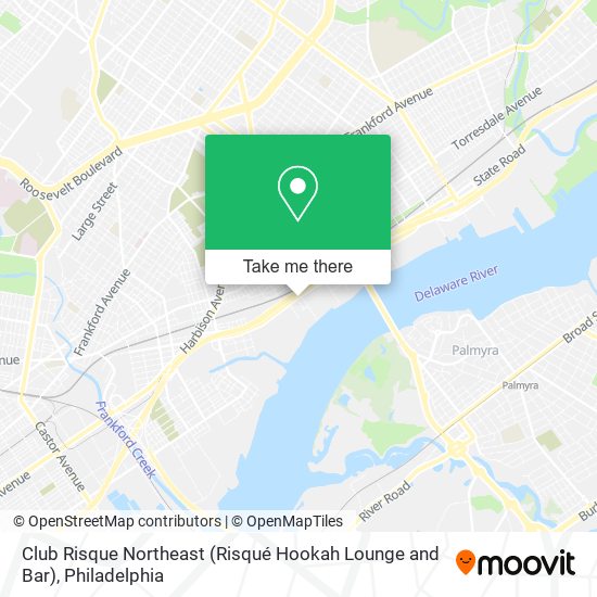 Club Risque Northeast (Risqué Hookah Lounge and Bar) map