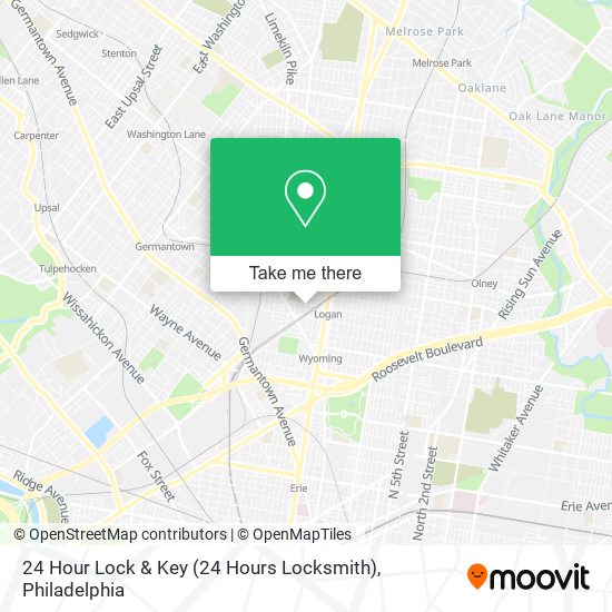 Mapa de 24 Hour Lock & Key (24 Hours Locksmith)