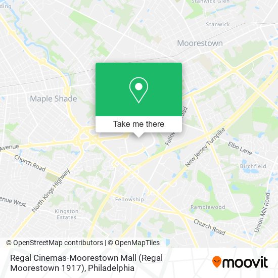 Regal Cinemas-Moorestown Mall (Regal Moorestown 1917) map