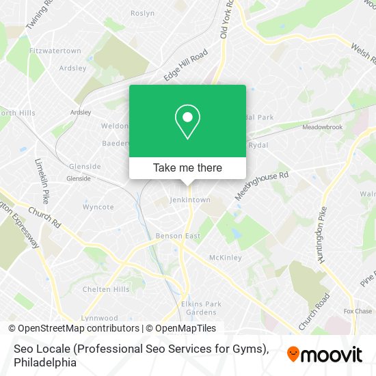 Mapa de Seo Locale (Professional Seo Services for Gyms)