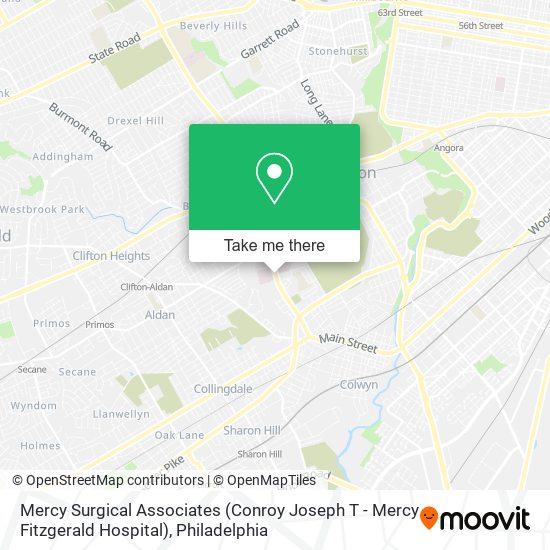 Mapa de Mercy Surgical Associates (Conroy Joseph T - Mercy Fitzgerald Hospital)