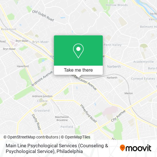 Main Line Psychological Services (Counseling & Psychological Service) map