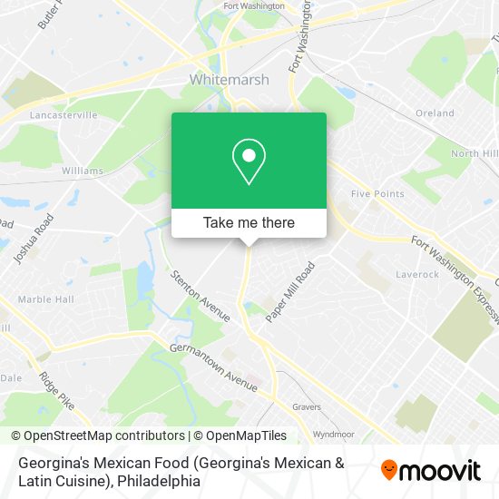 Georgina's Mexican Food (Georgina's Mexican & Latin Cuisine) map