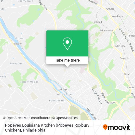 Popeyes Louisiana Kitchen (Popeyes Roxbury Chicken) map