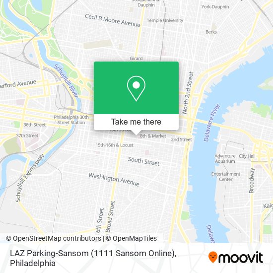 Mapa de LAZ Parking-Sansom (1111 Sansom Online)