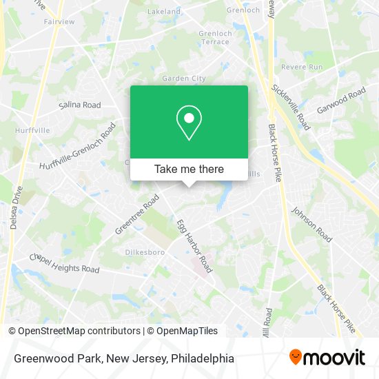 Mapa de Greenwood Park, New Jersey