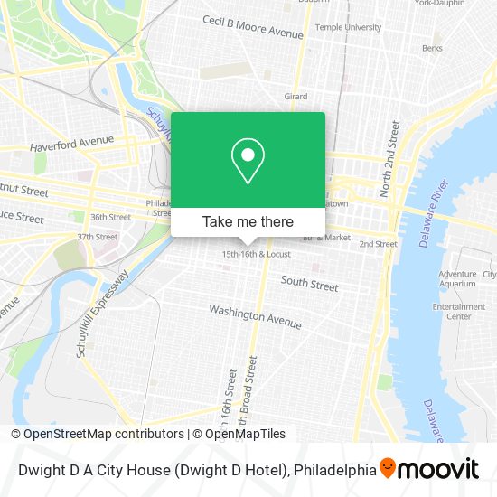 Dwight D A City House (Dwight D Hotel) map