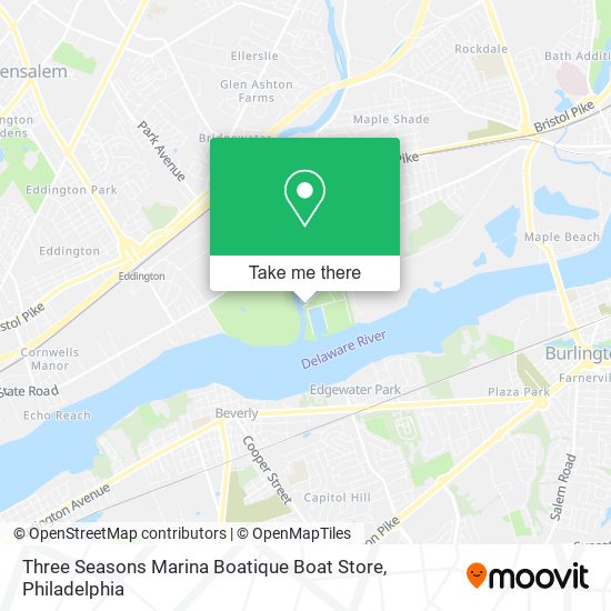 Mapa de Three Seasons Marina Boatique Boat Store