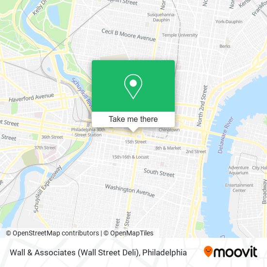 Mapa de Wall & Associates (Wall Street Deli)