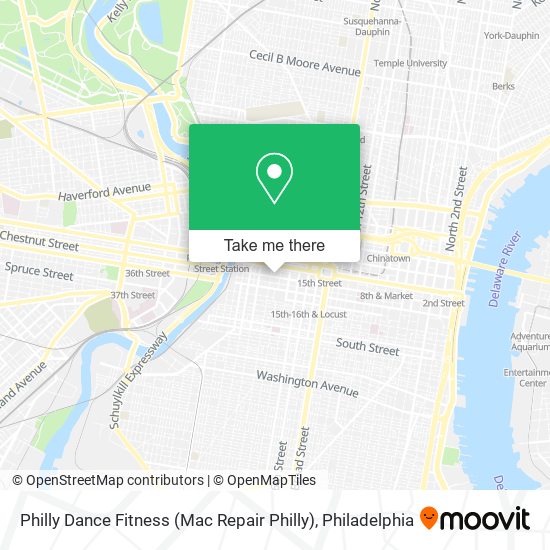 Philly Dance Fitness (Mac Repair Philly) map