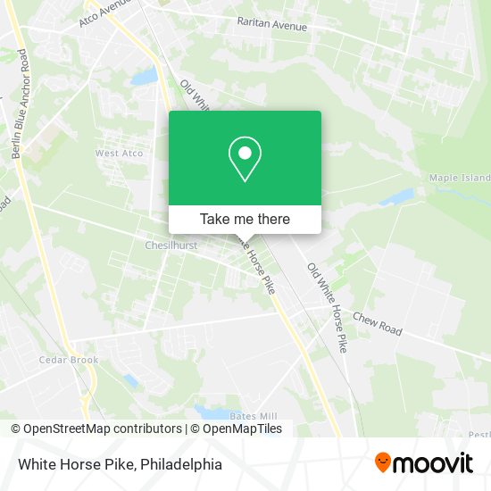 White Horse Pike map