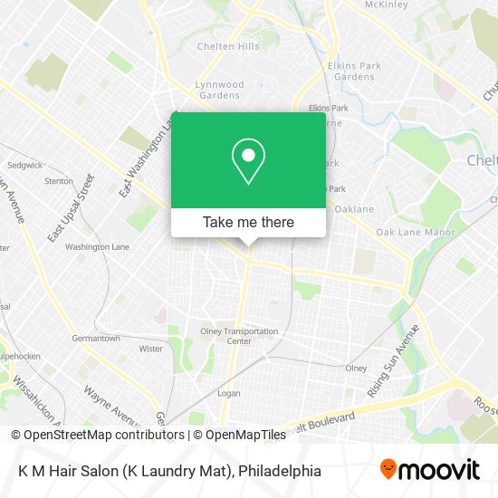 Mapa de K M Hair Salon (K Laundry Mat)