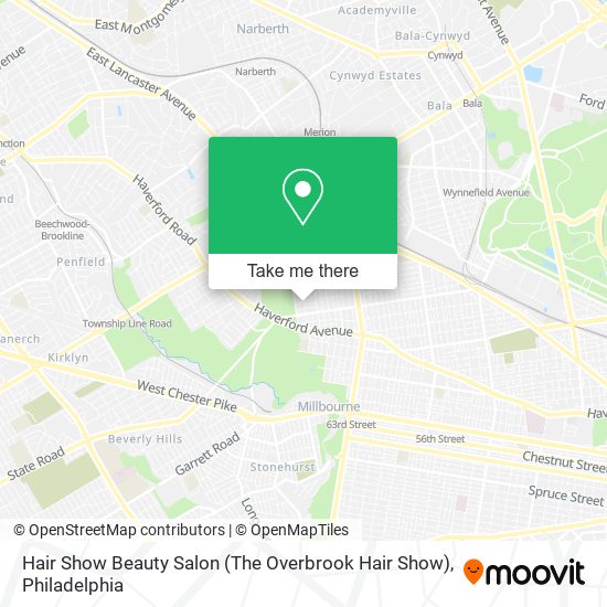 Hair Show Beauty Salon (The Overbrook Hair Show) map