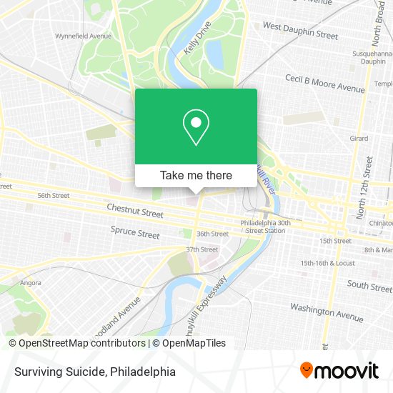 Surviving Suicide map