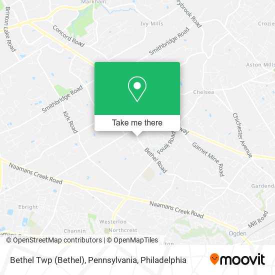 Bethel Twp (Bethel), Pennsylvania map