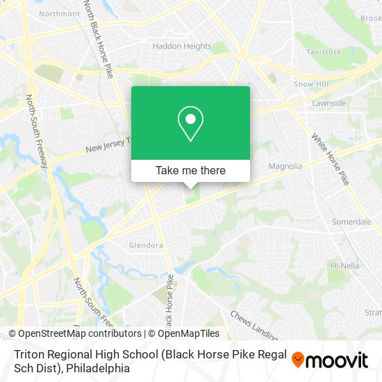 Mapa de Triton Regional High School (Black Horse Pike Regal Sch Dist)
