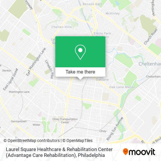 Mapa de Laurel Square Healthcare & Rehabilitation Center (Advantage Care Rehabilitation)