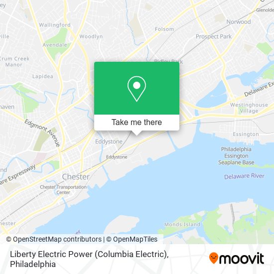 Mapa de Liberty Electric Power (Columbia Electric)