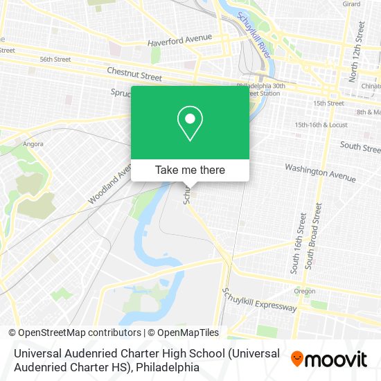Universal Audenried Charter High School (Universal Audenried Charter HS) map