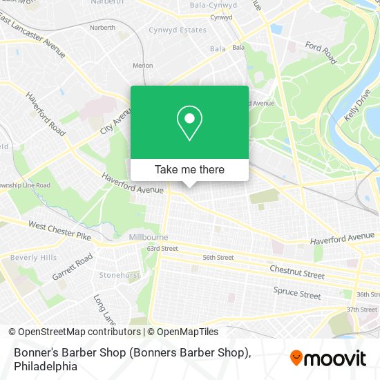 Bonner's Barber Shop (Bonners Barber Shop) map