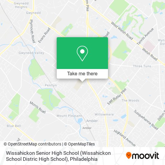 Wissahickon Senior High School map