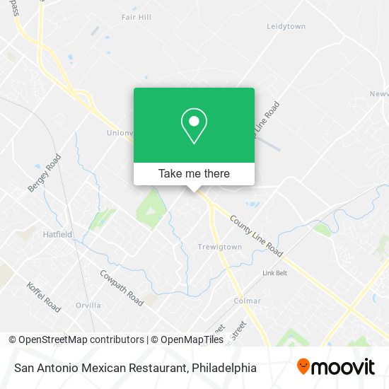 San Antonio Mexican Restaurant map