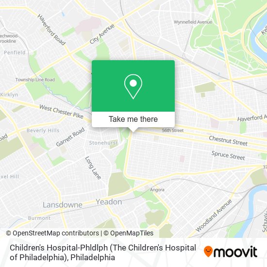 Children's Hospital-Phldlph (The Children's Hospital of Philadelphia) map