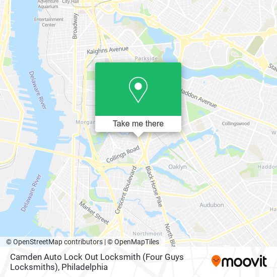 Mapa de Camden Auto Lock Out Locksmith (Four Guys Locksmiths)