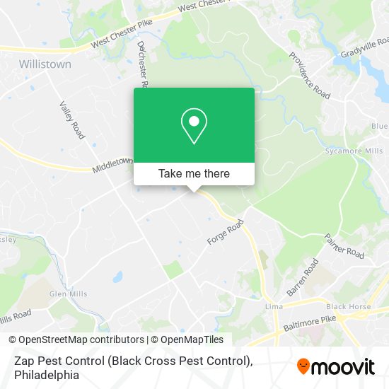 Mapa de Zap Pest Control (Black Cross Pest Control)