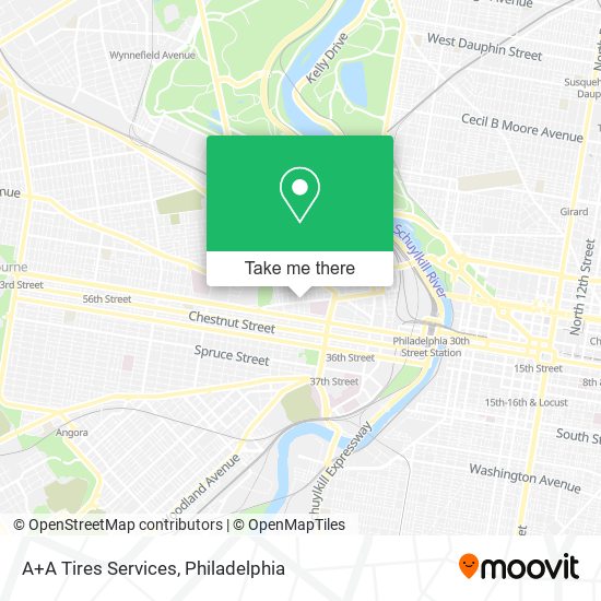 A+A Tires Services map