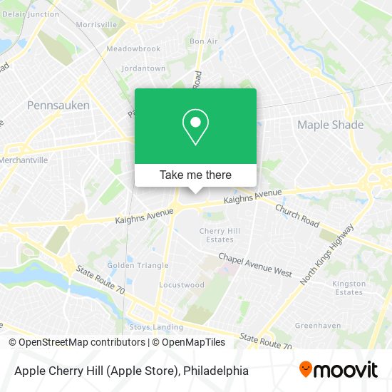 Apple Cherry Hill (Apple Store) map