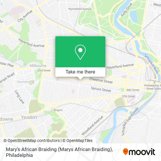 Mary's African Braiding (Marys African Braiding) map