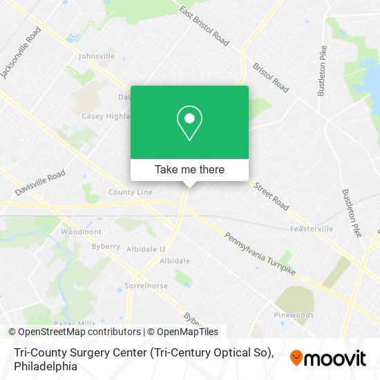Mapa de Tri-County Surgery Center (Tri-Century Optical So)