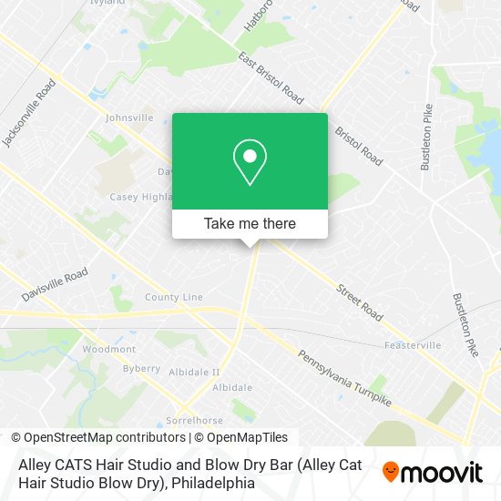 Alley CATS Hair Studio and Blow Dry Bar (Alley Cat Hair Studio Blow Dry) map