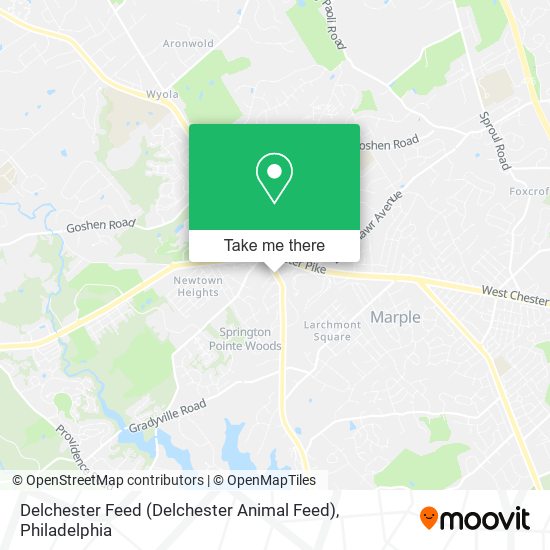 Mapa de Delchester Feed (Delchester Animal Feed)