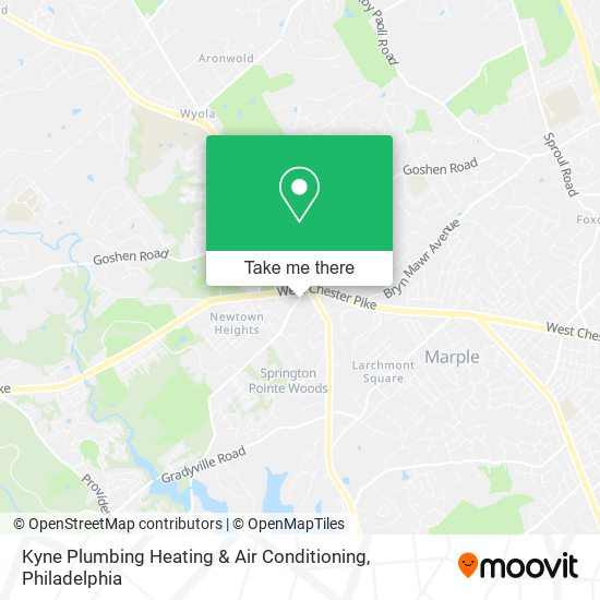 Kyne Plumbing Heating & Air Conditioning map