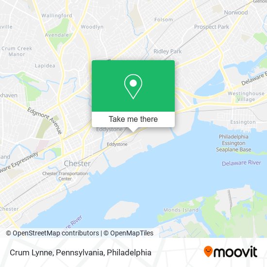 Crum Lynne, Pennsylvania map